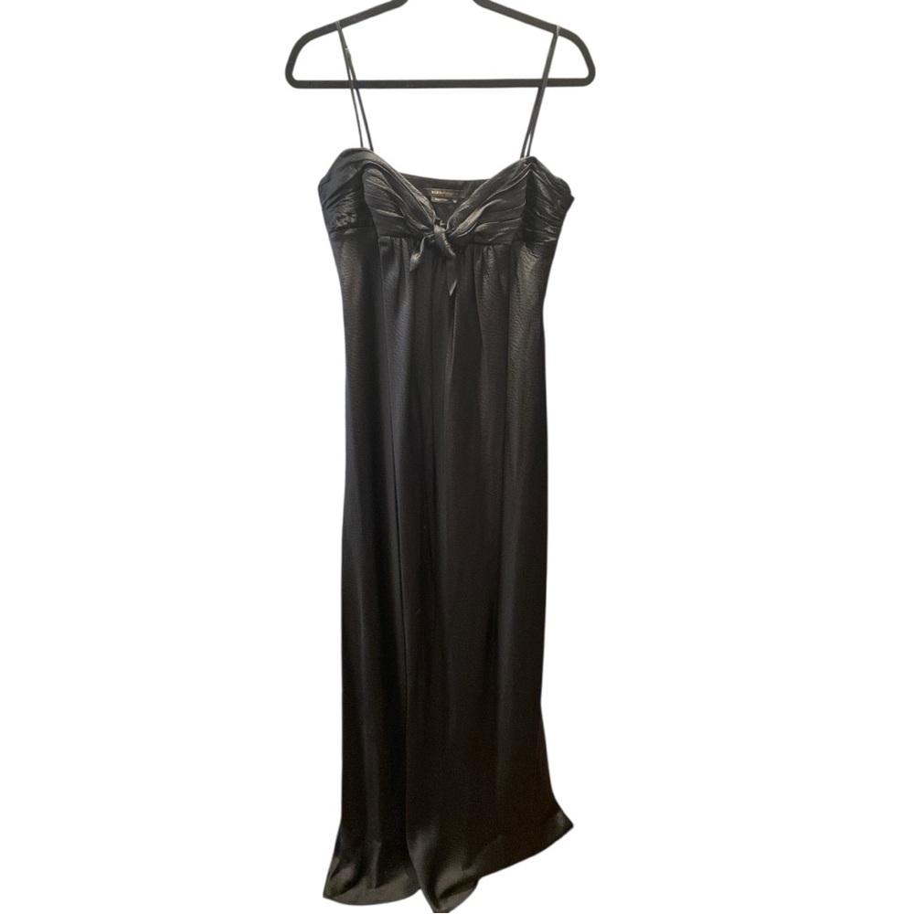 BCBG Max Azaria Black Silk “Revolve” Slip Dress Size 12